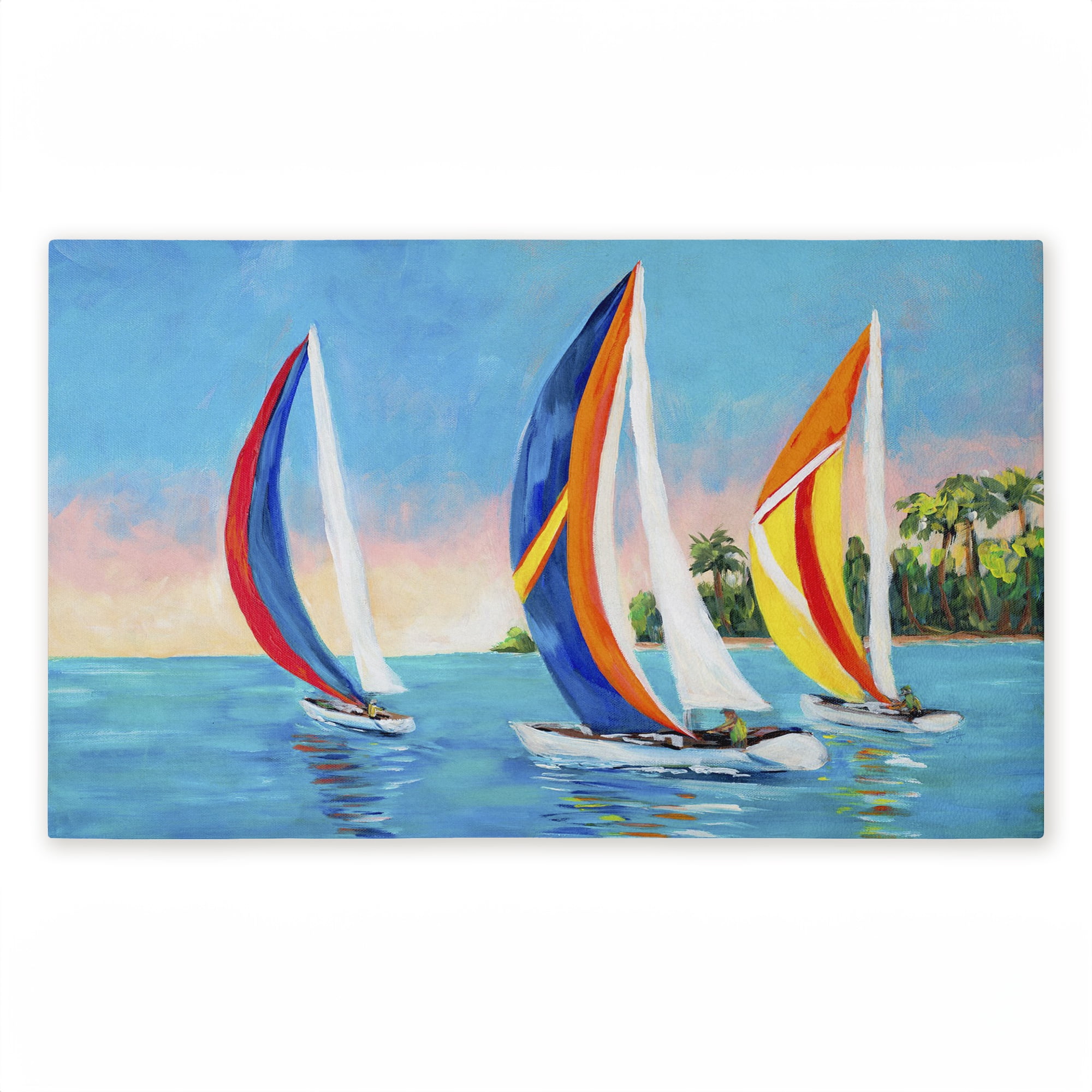 Stupell Industries Morning Sails on Sea Printed Outdoor Door Floor Mat, design by Julie DeRice