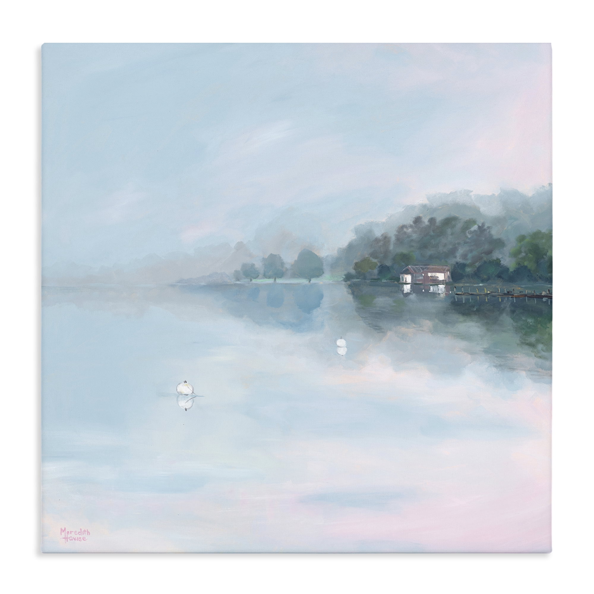 Stupell Industries Morning at Lake Windermere Canvas Wall Art, design by Meredith Howse