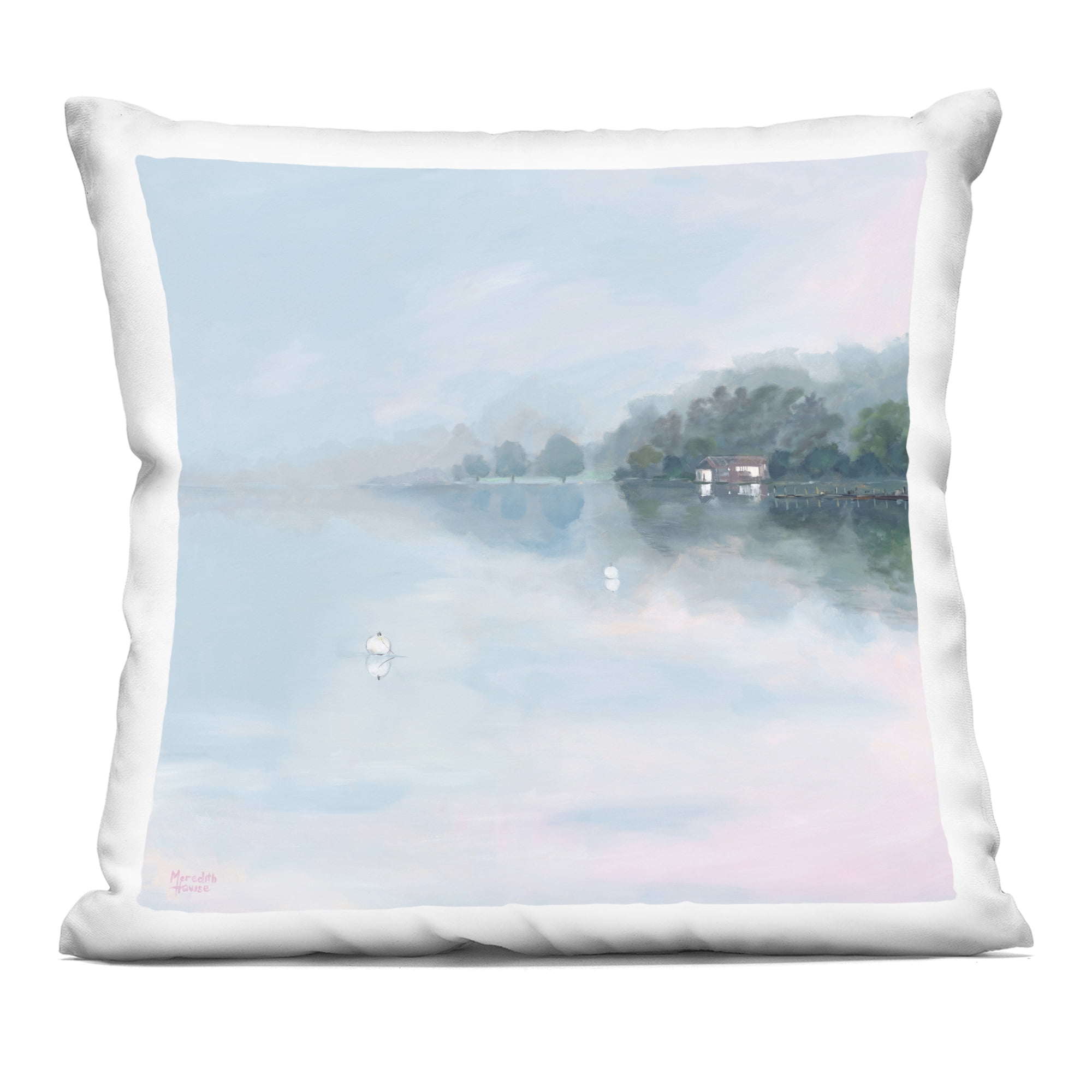 Stupell Industries Morning at Lake Windermere Decorative Printed Throw Pillow, design by Meredith Howse, 18 x 7 x 18