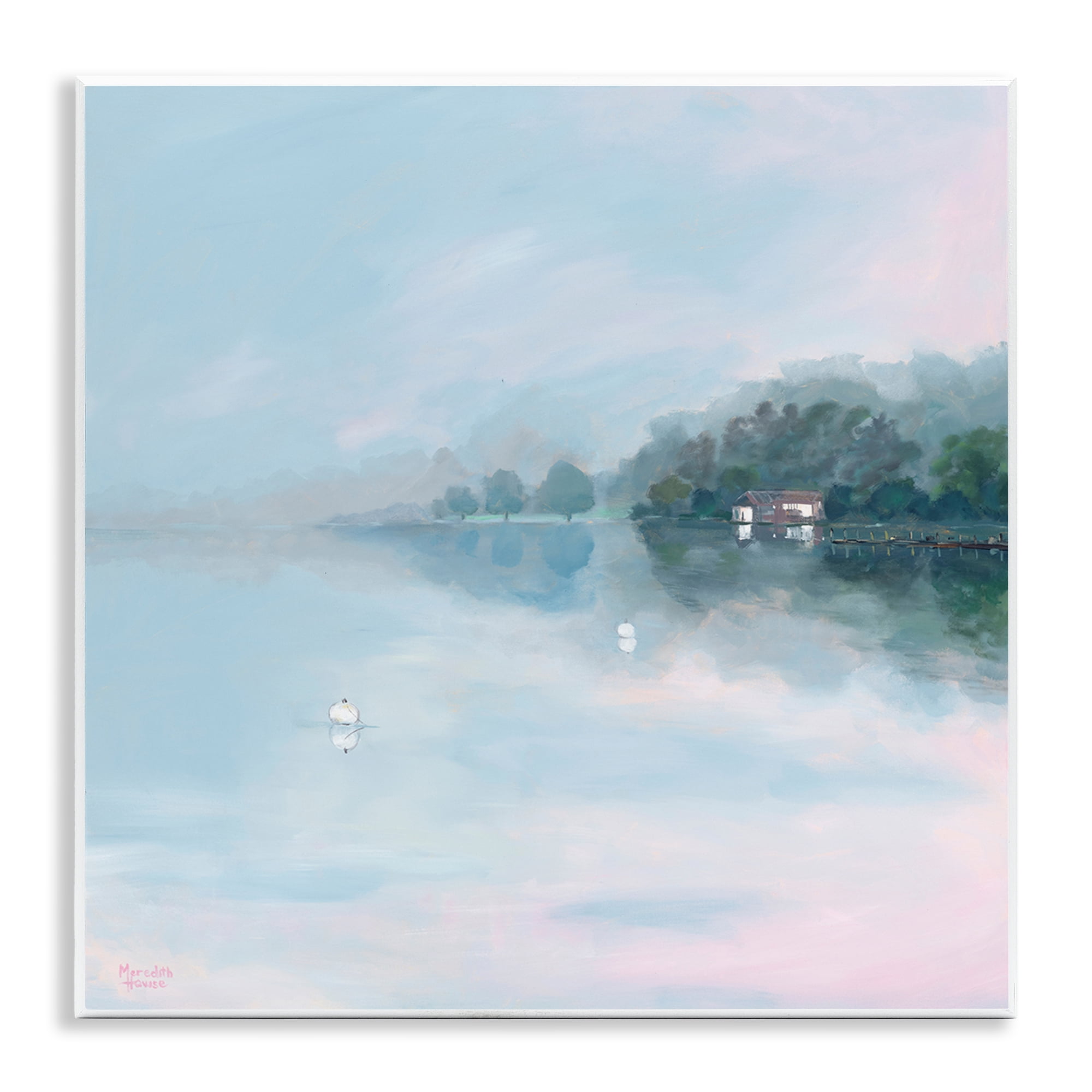 Stupell Industries Morning at Lake Windermere Wall Plaque Art, design by Meredith Howse
