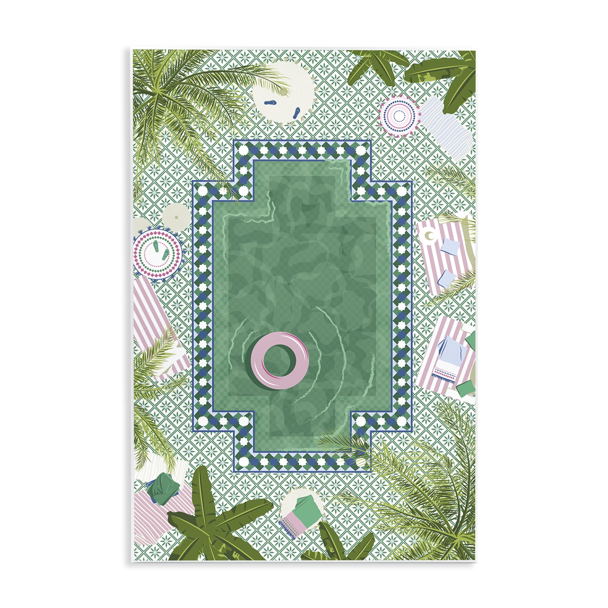 Stupell Industries Morocco Riad Pool Wall Plaque Art, design by Vero Illustrates