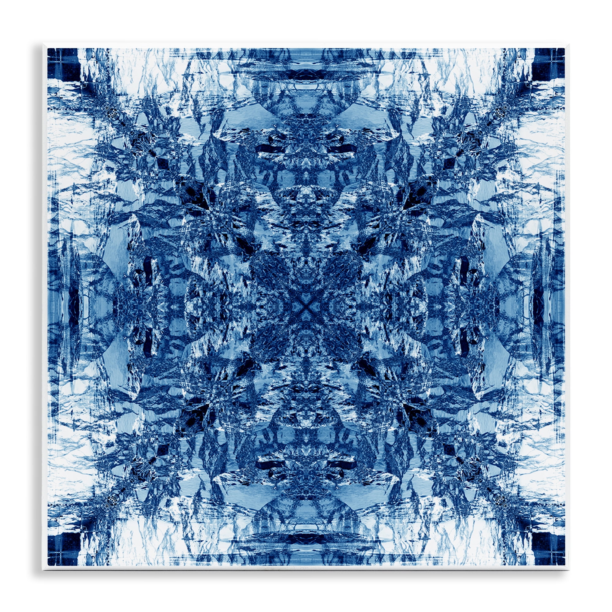 Stupell Industries Mosaic Pattern on White Abstract Painting Unframed Art Print Wall Art, 12 x 12