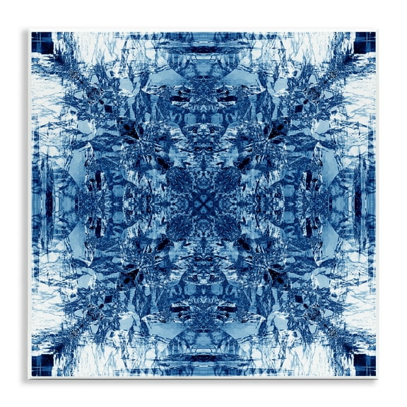 Stupell Industries Mosaic Pattern on White Abstract Painting Unframed Art Print Wall Art, 12 x 12