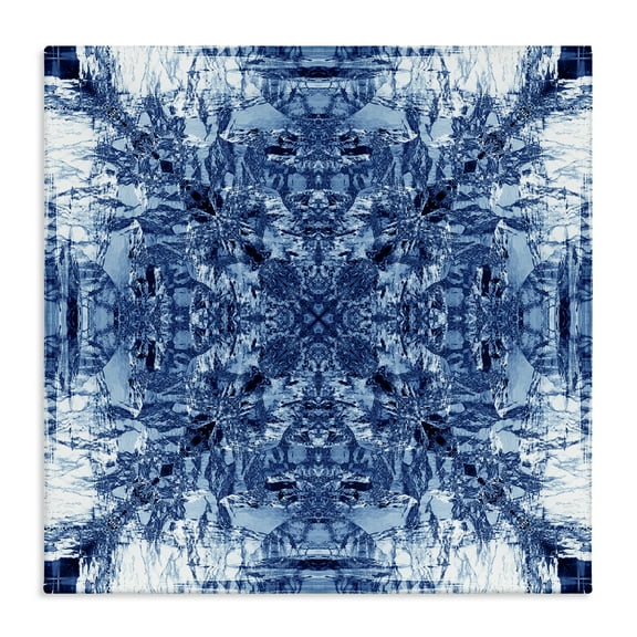 Stupell Industries Mosaic Pattern on White Abstract Painting Wrapped Canvas Art Print Wall Art, 17 x 17