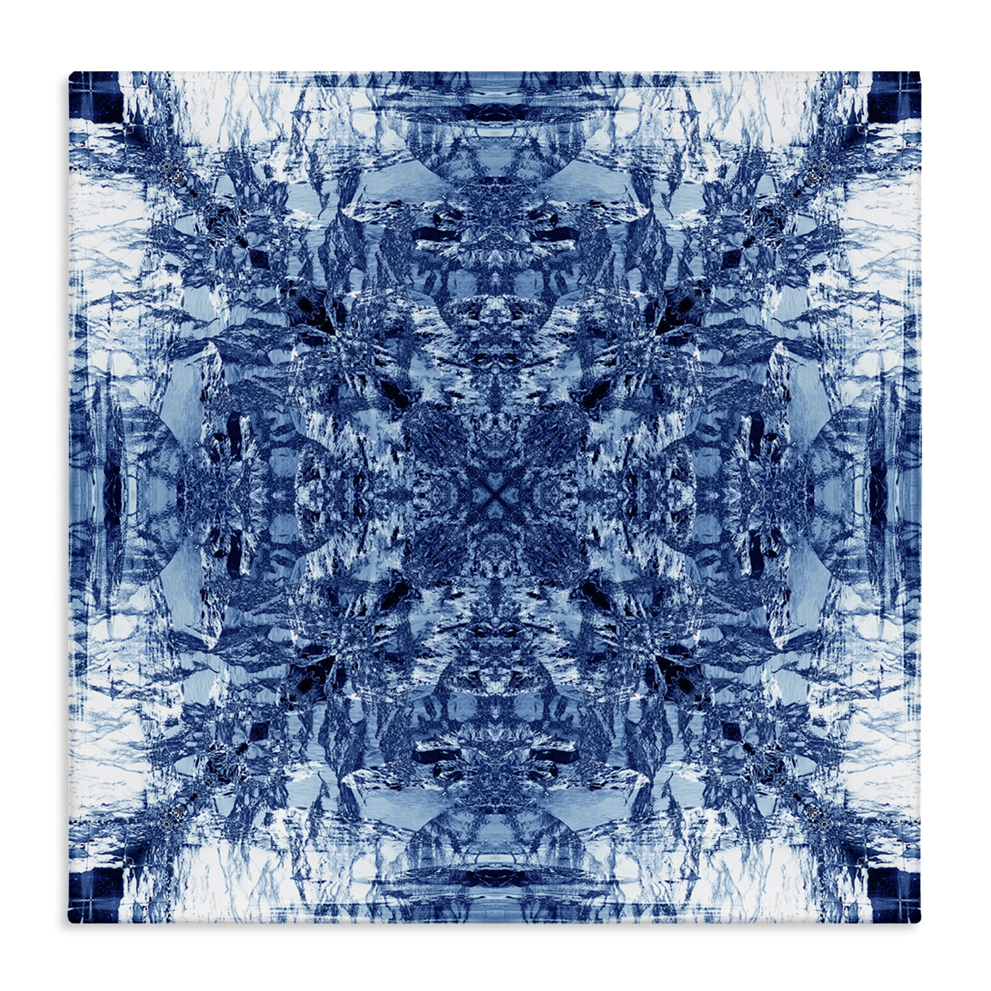 Stupell Industries Mosaic Pattern on White Abstract Painting Wrapped Canvas Art Print Wall Art, 36 x 36