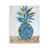 Stupell Industries Mosaic Patterned Pineapple Food & Beverage Painting Unframed Art Print Wall Art, 11 x 14
