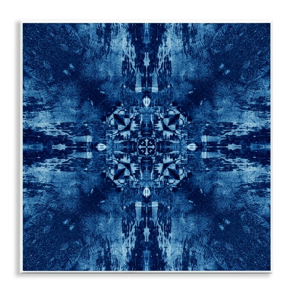 Stupell Industries Mosaic Tie Dye Motif Abstract Painting Unframed Art Print Wall Art, 12 x 12