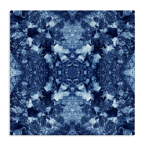 Stupell Industries Mosaic Tie Dye Pattern Abstract Painting Wrapped Canvas Art Print Wall Art, 17 x 17