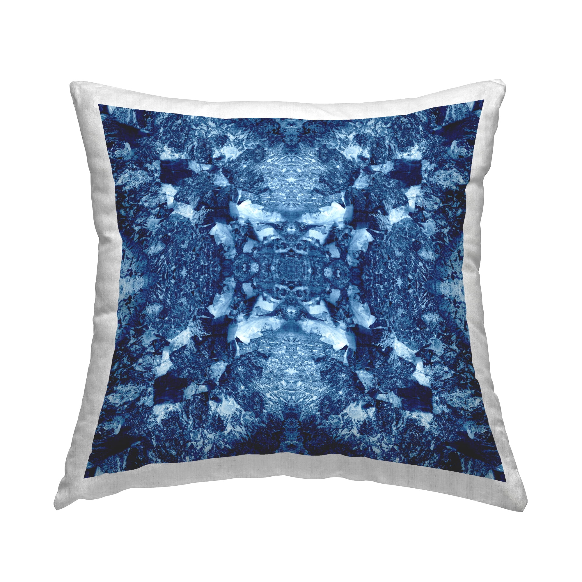 Stupell Industries Mosaic Tie Dye Pattern Decorative Printed Throw Pillow Design by El Perkin.