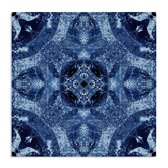 Stupell Industries Mosaic Tile Pattern Abstract Painting Wrapped Canvas Art Print Wall Art, 17 x 17