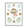 thumbnail image 1 of Stupell Industries Moth & Mushrooms Painting Botanical & Floral Painting Gray Framed Art Print Wall Art, 11 x 14, 1 of 8