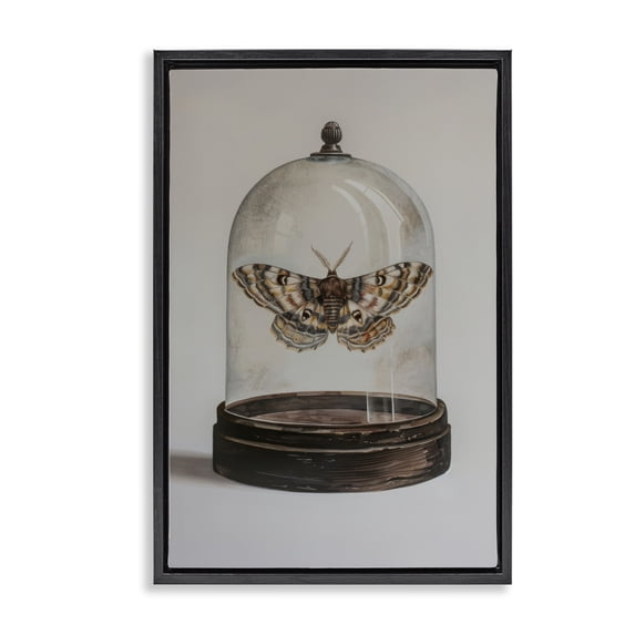Stupell Industries Eclectic Black Floating Frame Canvas Art, 21 x 31, by Petals Prints Design