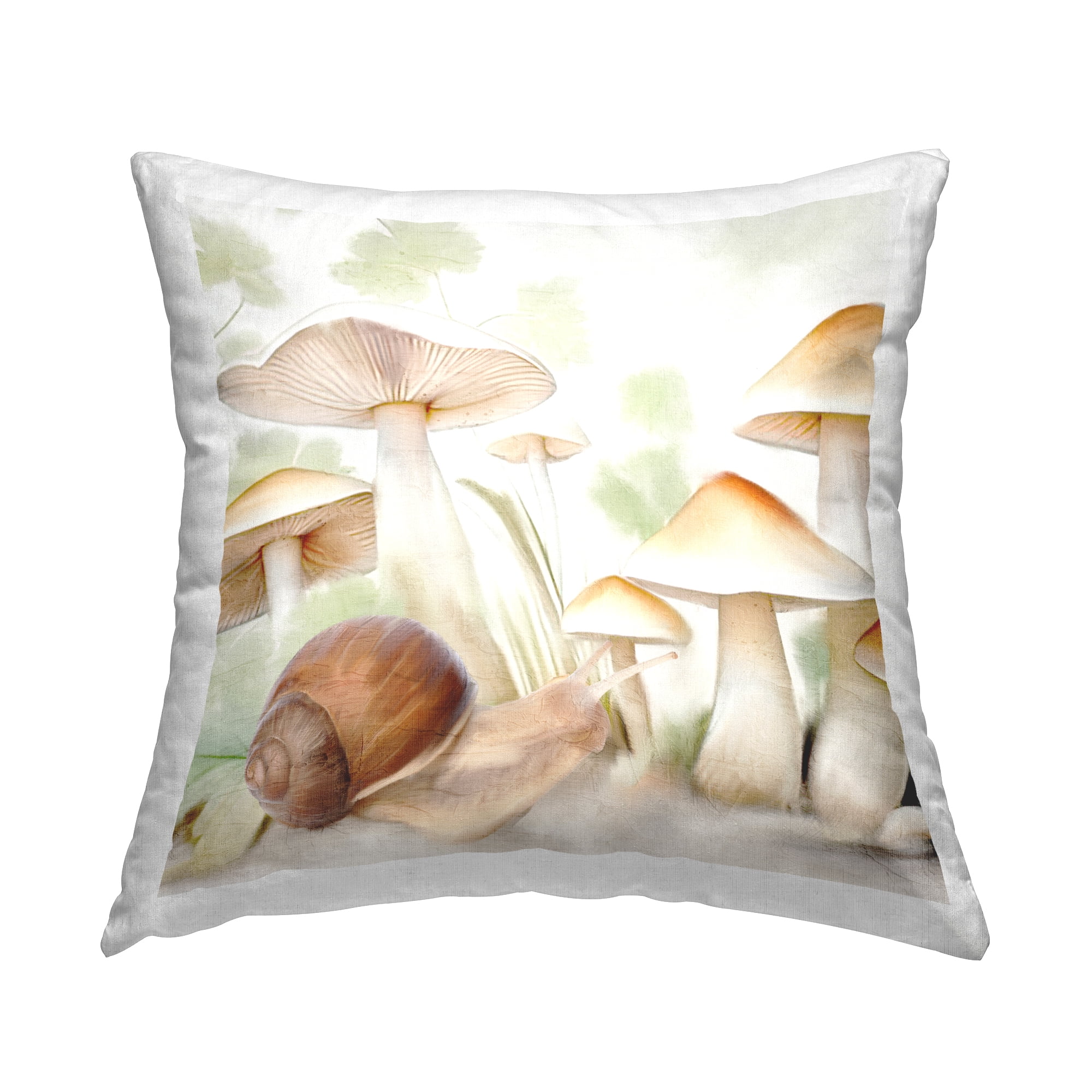 Stupell Industries Moth with Floral Wings Decorative Printed Throw Pillow Design by Leah Straatsma.