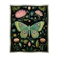 thumbnail image 1 of Stupell Industries Moth with Nature Botanicals Animals & Insects Painting Gray Floater Framed Canvas Art Print Wall Art, 25 x 31, 1 of 10