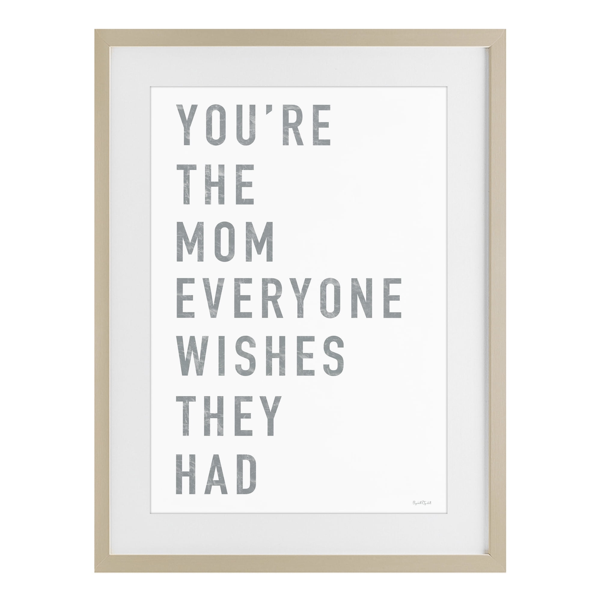 Stupell Industries Mother Appreciation Quote Birch Framed Print Under Glass, design by Elizabeth Tyndall