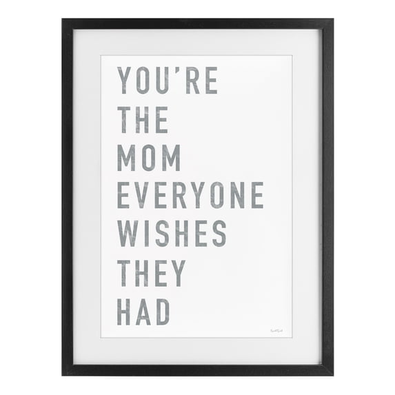 Stupell Industries Industrial Mother Appreciation Quote Black Framed Print Under Glass, 14 x 20, by Elizabeth Tyndall