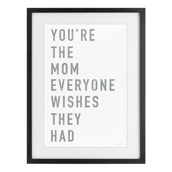 Stupell Industries Mother Appreciation Quote Black Framed Print Under Glass, design by Elizabeth Tyndall