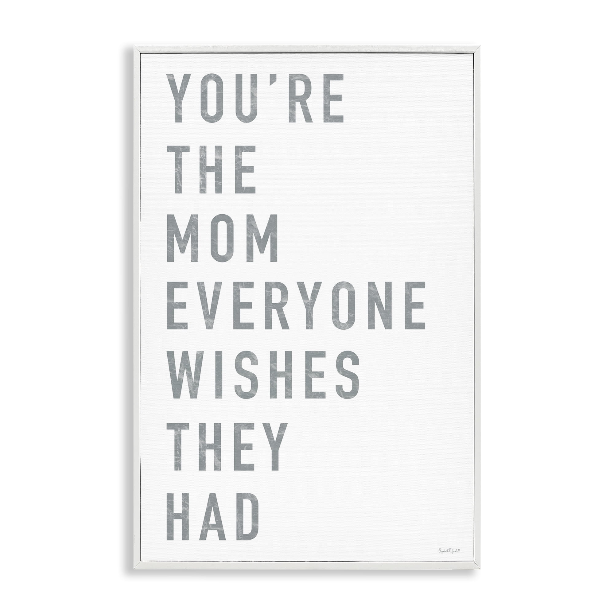 Stupell Industries Mother Appreciation Quote White Framed Giclee Art, design by Elizabeth Tyndall