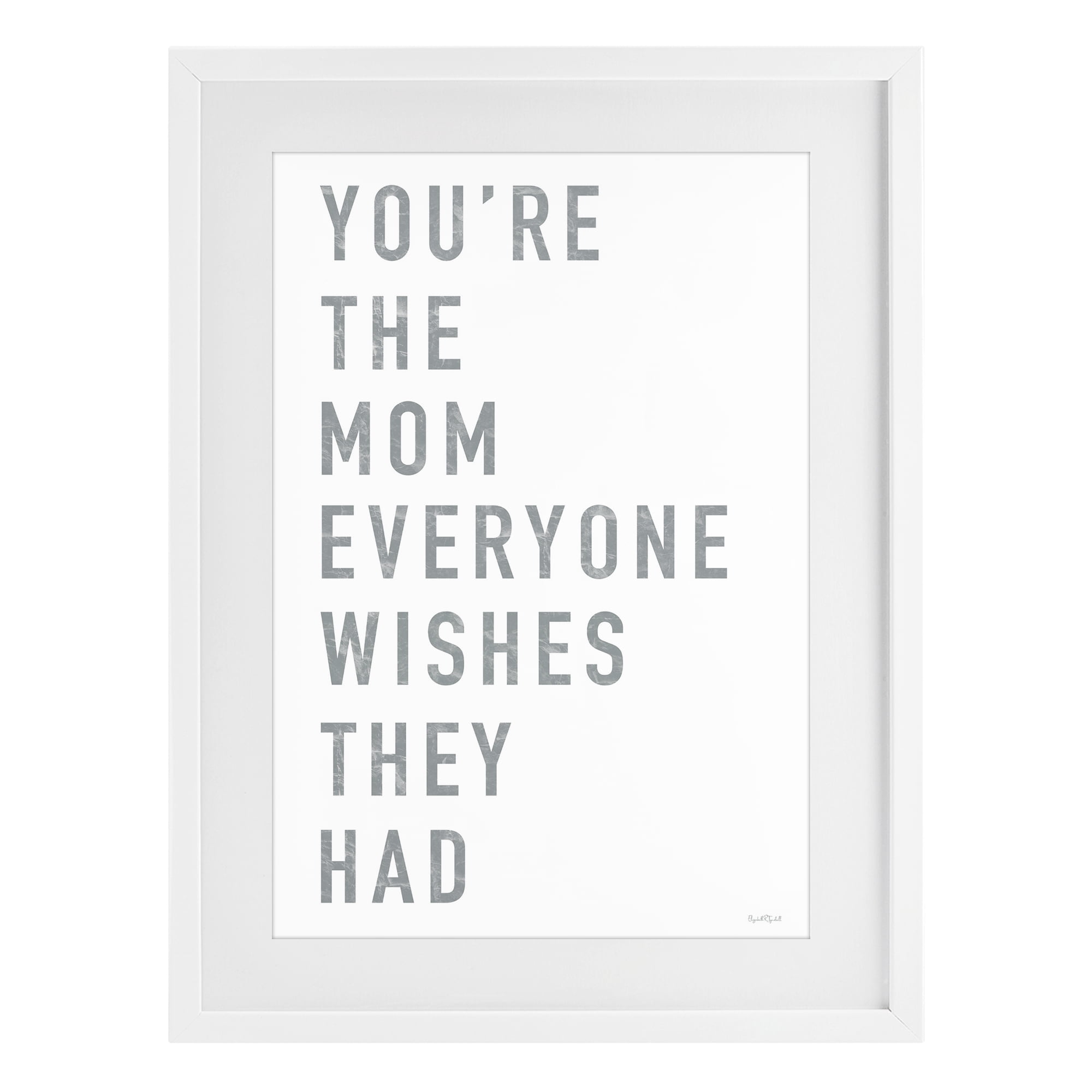 Stupell Industries Mother Appreciation Quote White Framed Print Under Glass, design by Elizabeth Tyndall