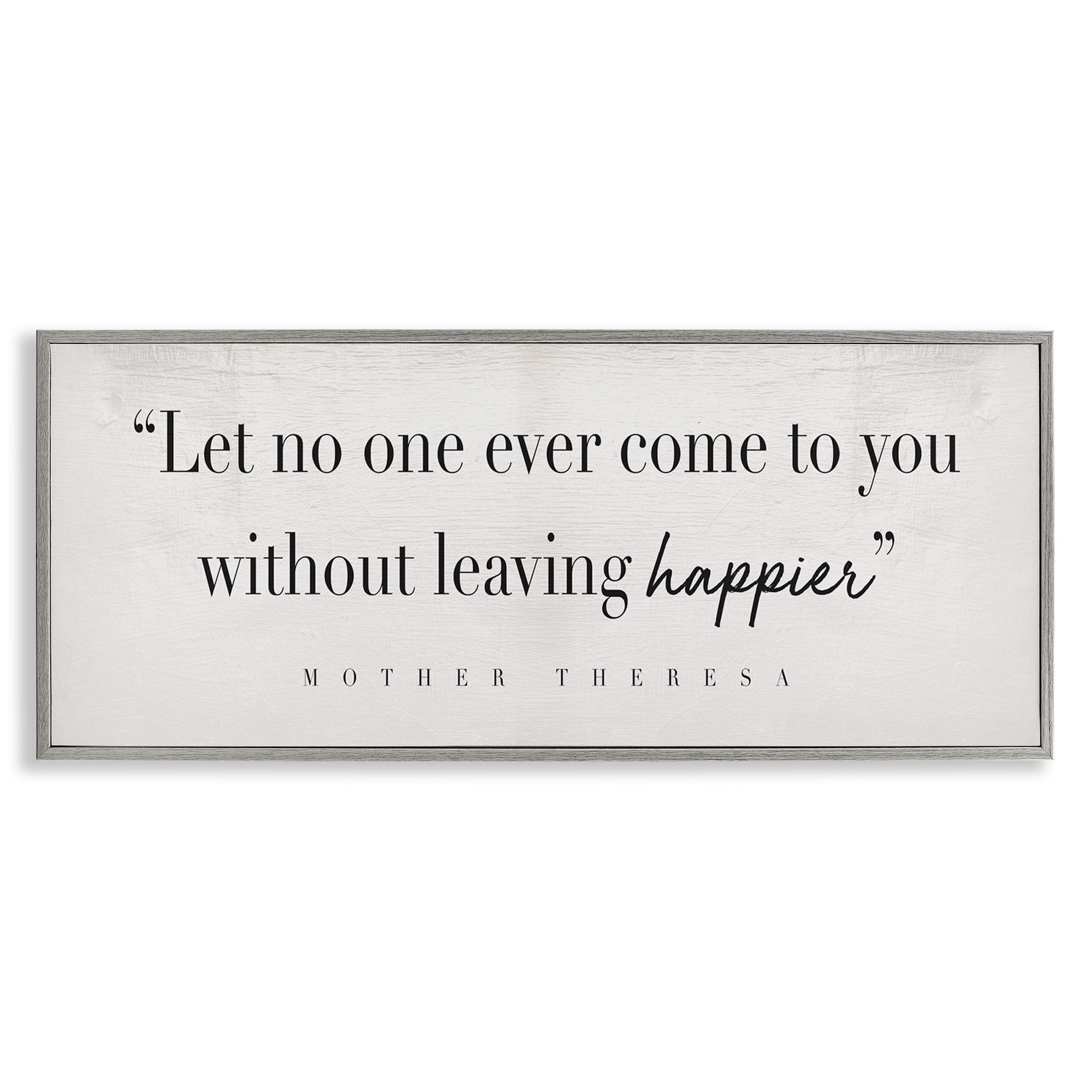 Stupell Industries Mother Theresa Inspirational Quote Typography ...