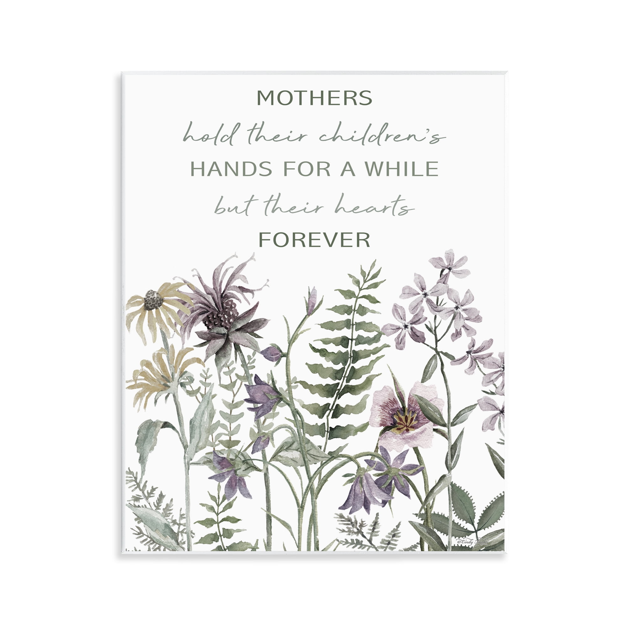 Stupell Industries Mother's Hold Parenting Sentiment Wall Plaque Art, design by Cindy Jacobs