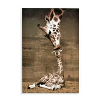 Stupell Industries Mother's Love Giraffes Wall Plaque Art design by Unknown, 15 x 10