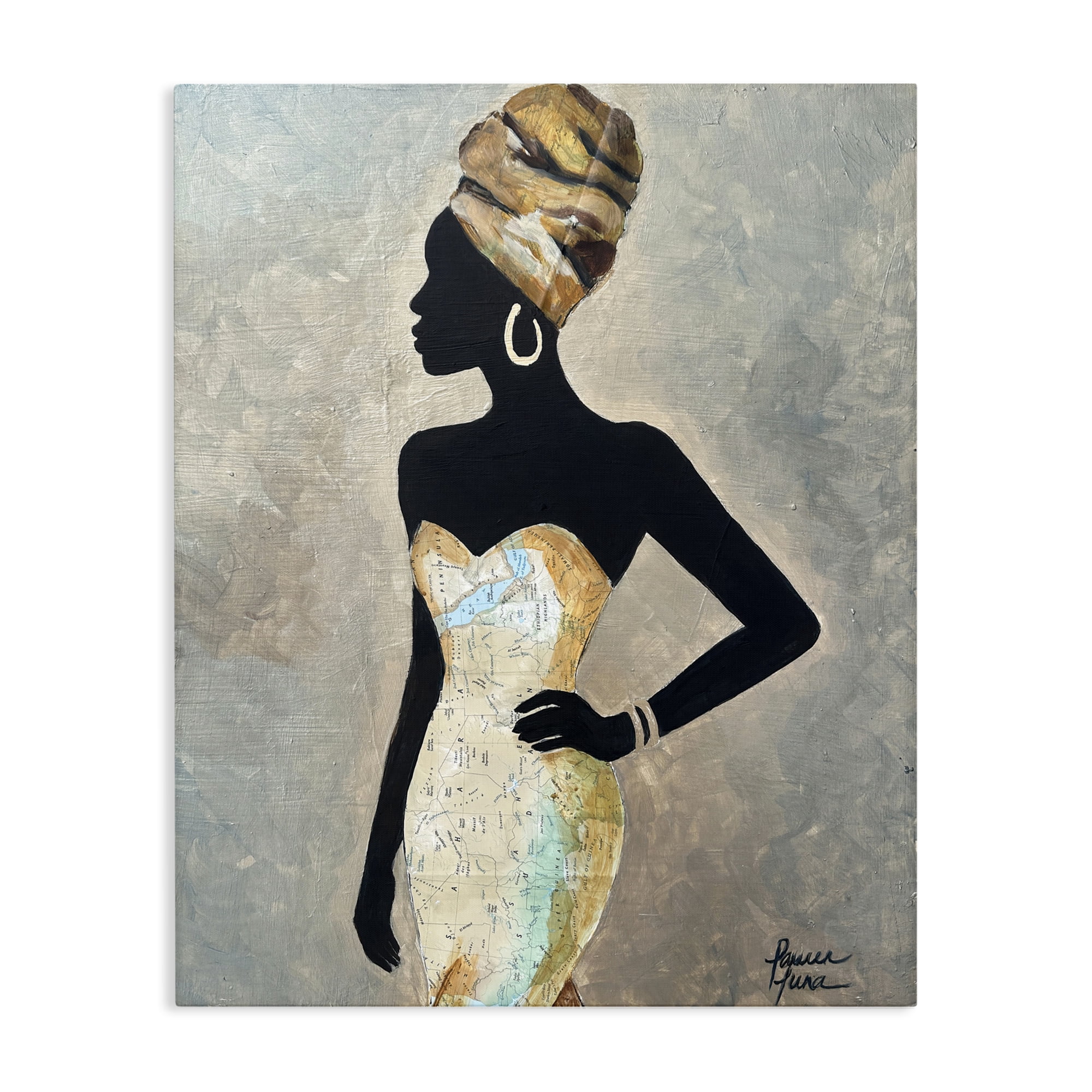 Stupell Industries Motherland Muse Fashion Portrait Canvas Wall Art, design by Lauren Luna