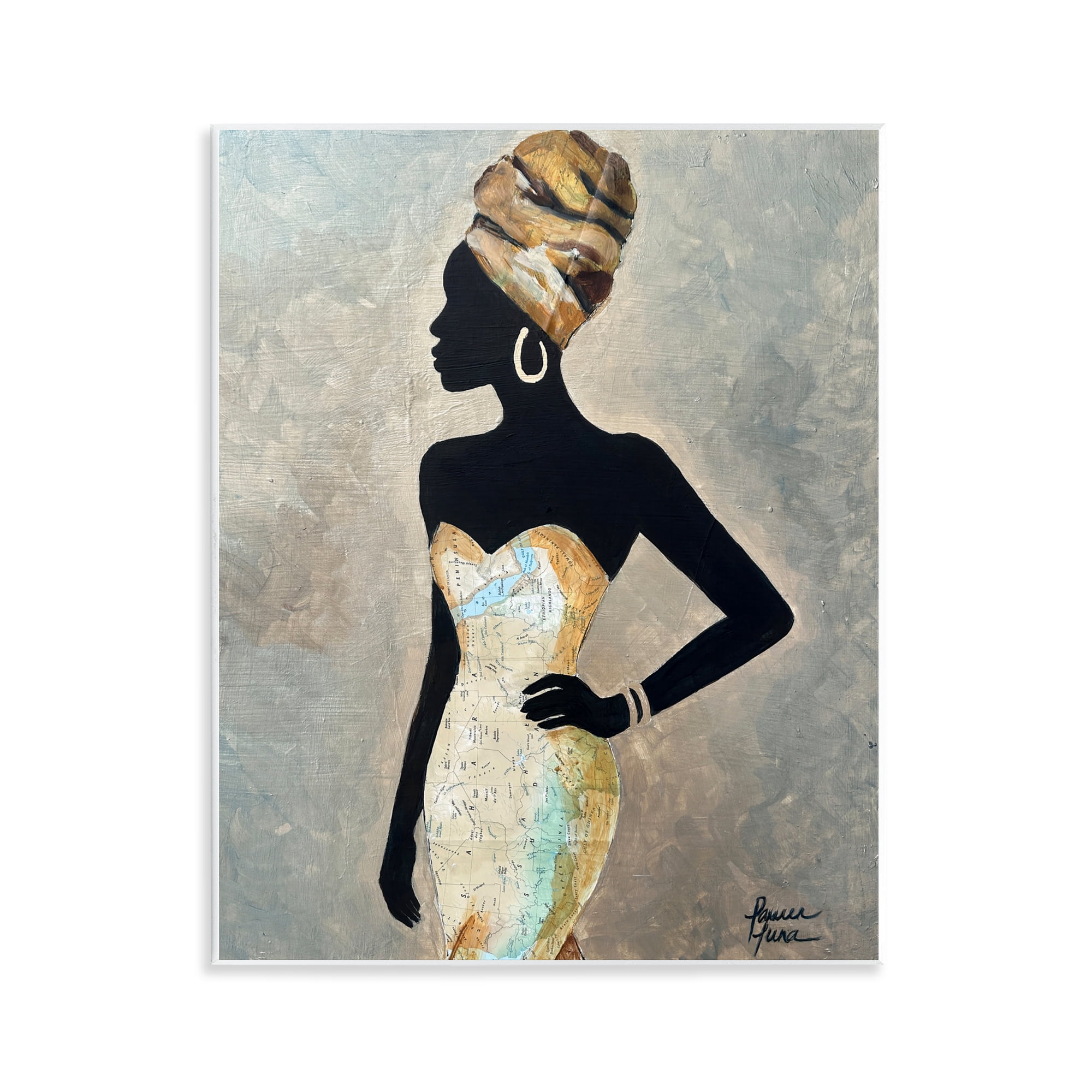 Stupell Industries Motherland Muse Fashion Portrait Wall Plaque Art, design by Lauren Luna