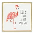 Stupell Industries Motivational Balance Flamingo Animals & Insects