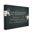 thumbnail image 1 of Stupell Industries Motivational Distressed Stay Positive Charming Florals Canvas Wall Art by Kim Allen, 1 of 5