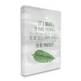 thumbnail image 1 of Stupell Industries Motivational Okay to Make Mistakes Green Leaf Canvas Wall Art by Kim Allen, 1 of 6
