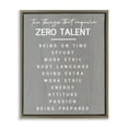 thumbnail image 1 of Stupell Industries Rustic Lodge Motivational Zero Talent Brown Floating Frame Canvas Art, 17 x 21, by Lil' Rue, 1 of 6