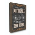 thumbnail image 1 of Stupell Industries Motorcycle Life Keep Riding Black Orange Word Design Canvas Wall Art by Retrorocket Studio, 1 of 6