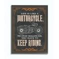 thumbnail image 1 of Stupell Industries Motorcycle Life Keep Riding Black Orange Word Design Framed Wall Art by Retrorocket Studio, 1 of 1