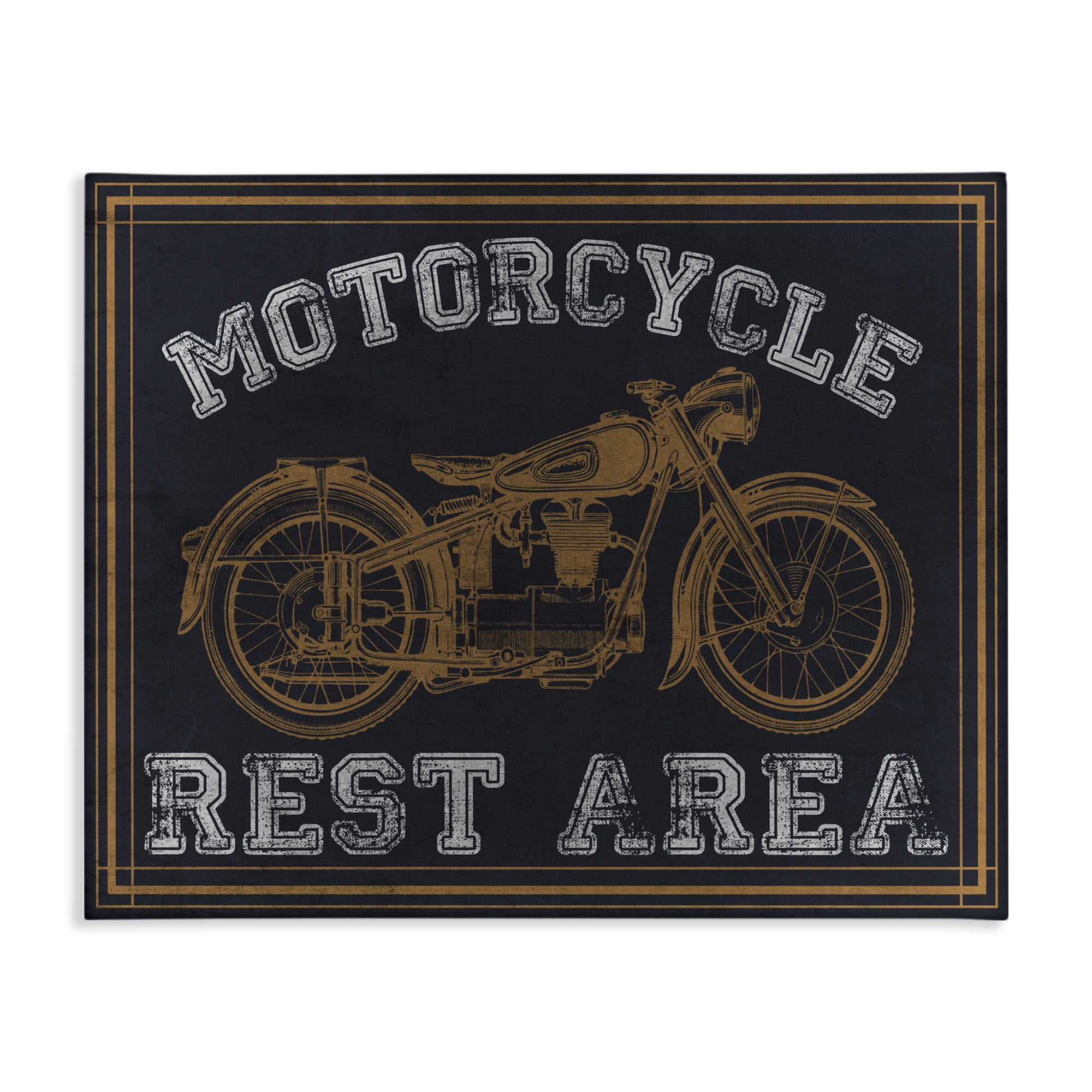 Stupell Industries Motorcycle Rest Area Canvas Wall Art, design by Marcus Prime