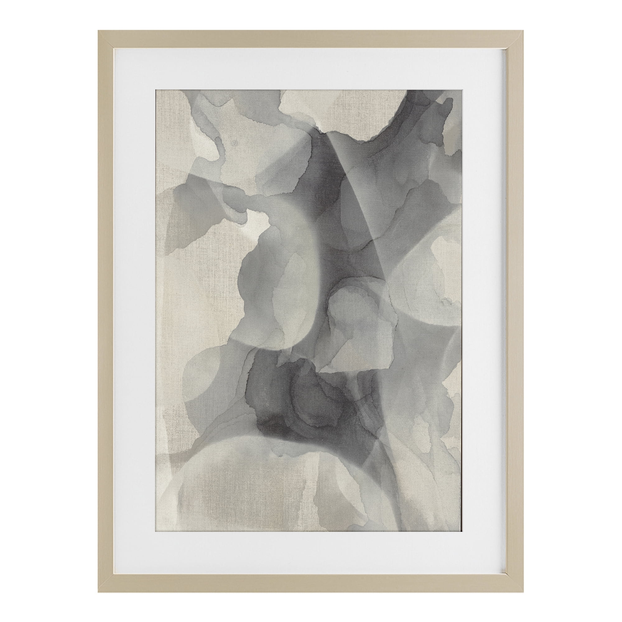 Stupell Industries Mottled Monochrome Abstract Birch Framed Print Under Glass, design by Kippi Leonard