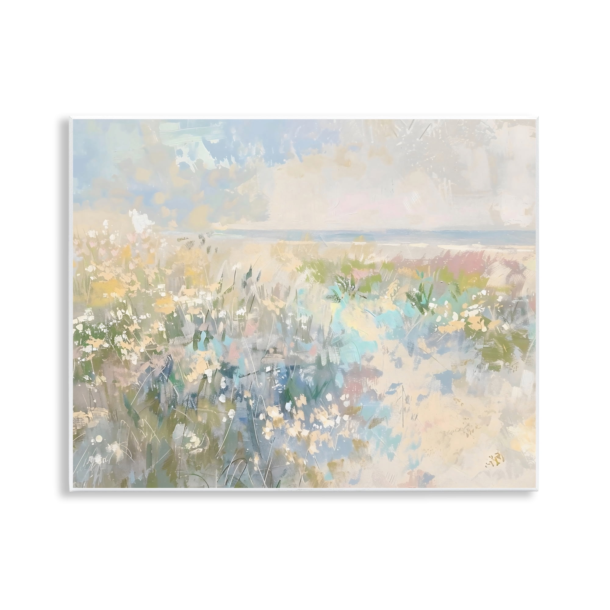 Stupell Industries Mottled Pastel Field Impression Wall Plaque Art, design by Creative Studio
