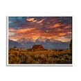thumbnail image 1 of Stupell Industries Mountain Cabin Sunset Landscape Photography White Framed Art Print Wall Art, 20 x 16, 1 of 9