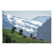 Stupell Industries Mountain Cottages Landscape Landscape Photography Unframed Art Print Wall Art, 15 x 10