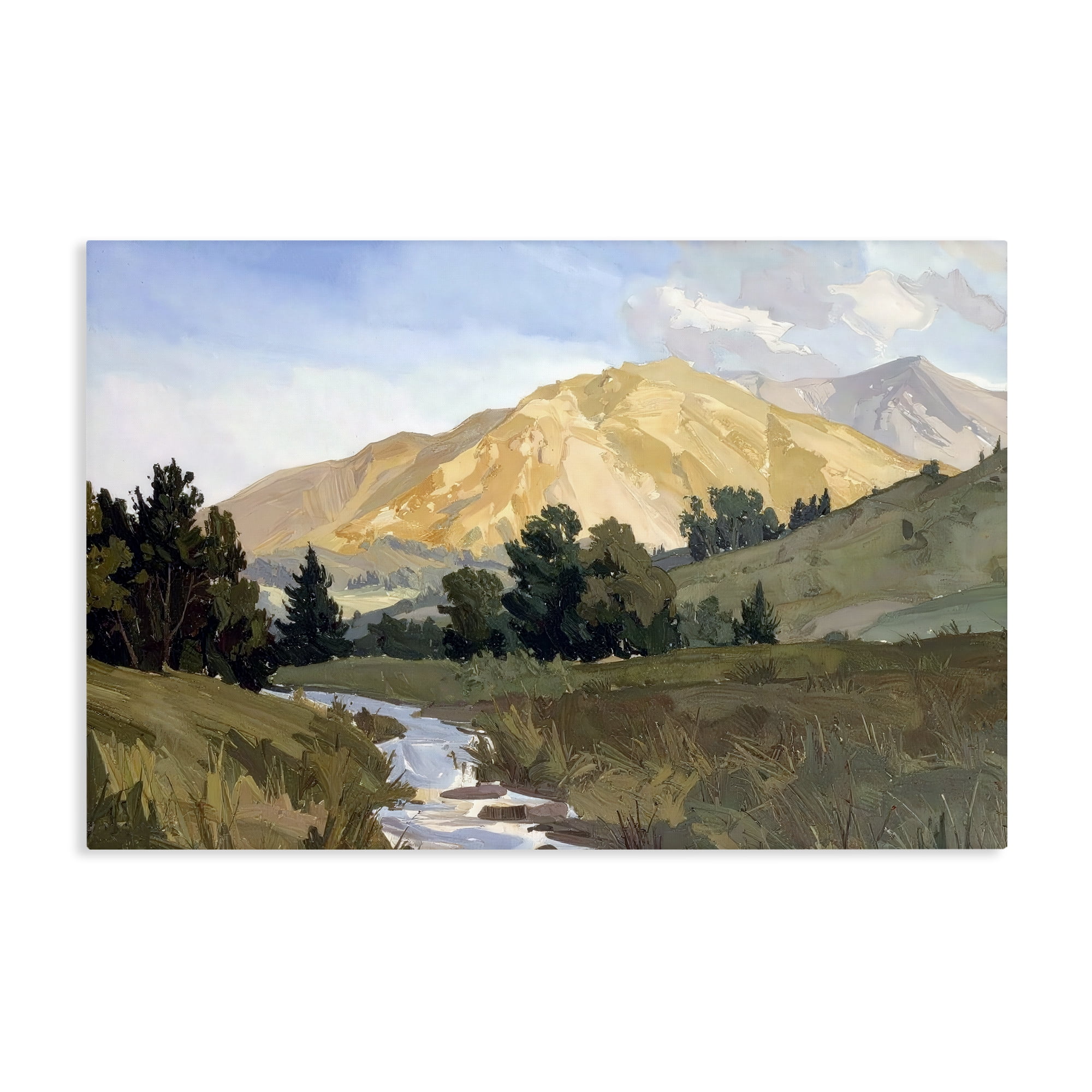 Stupell Industries Mountain Divide Valley Canvas Wall Art, design by Alonza Saunders