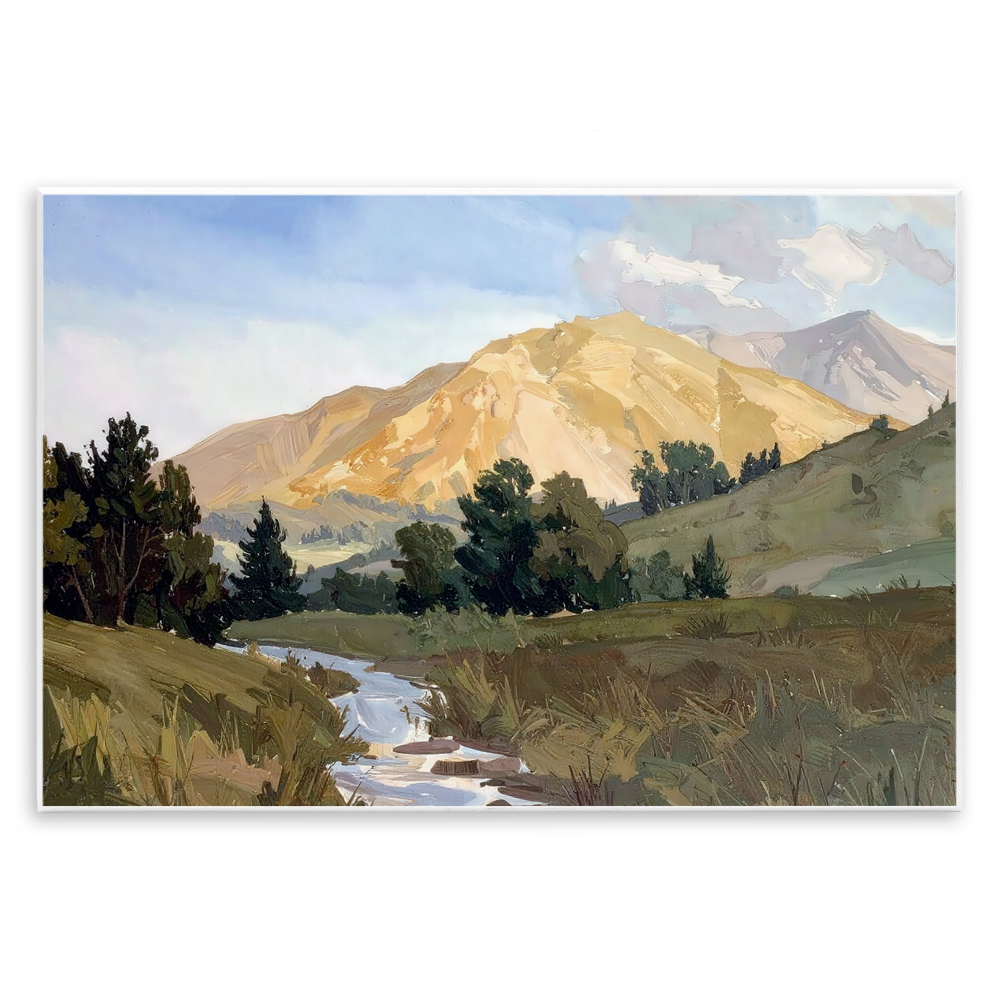 Stupell Industries Mountain Divide Valley Wall Plaque Art, design by Alonza Saunders