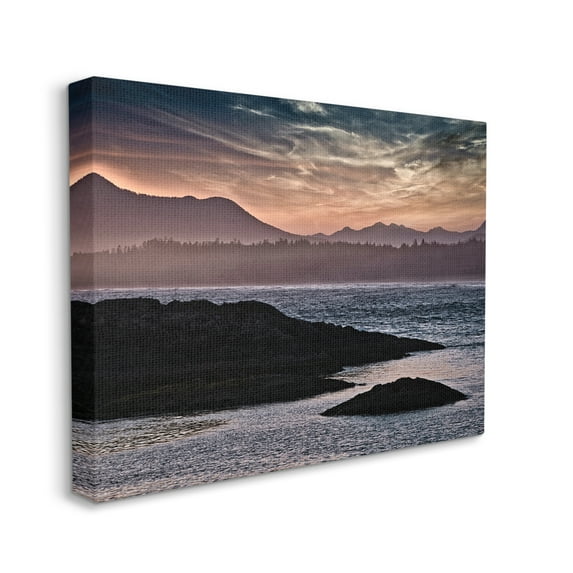 Stupell Industries Mountain Edge Lake Landscape Blue Rippled Water,16 x 20,Designed by Chuck Burdick