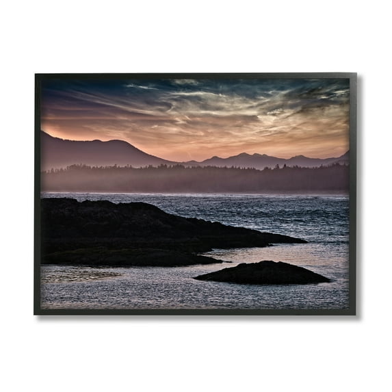 Stupell Industries Mountain Edge Lake Landscape Blue Rippled Water,16 x 20,Designed by Chuck Burdick