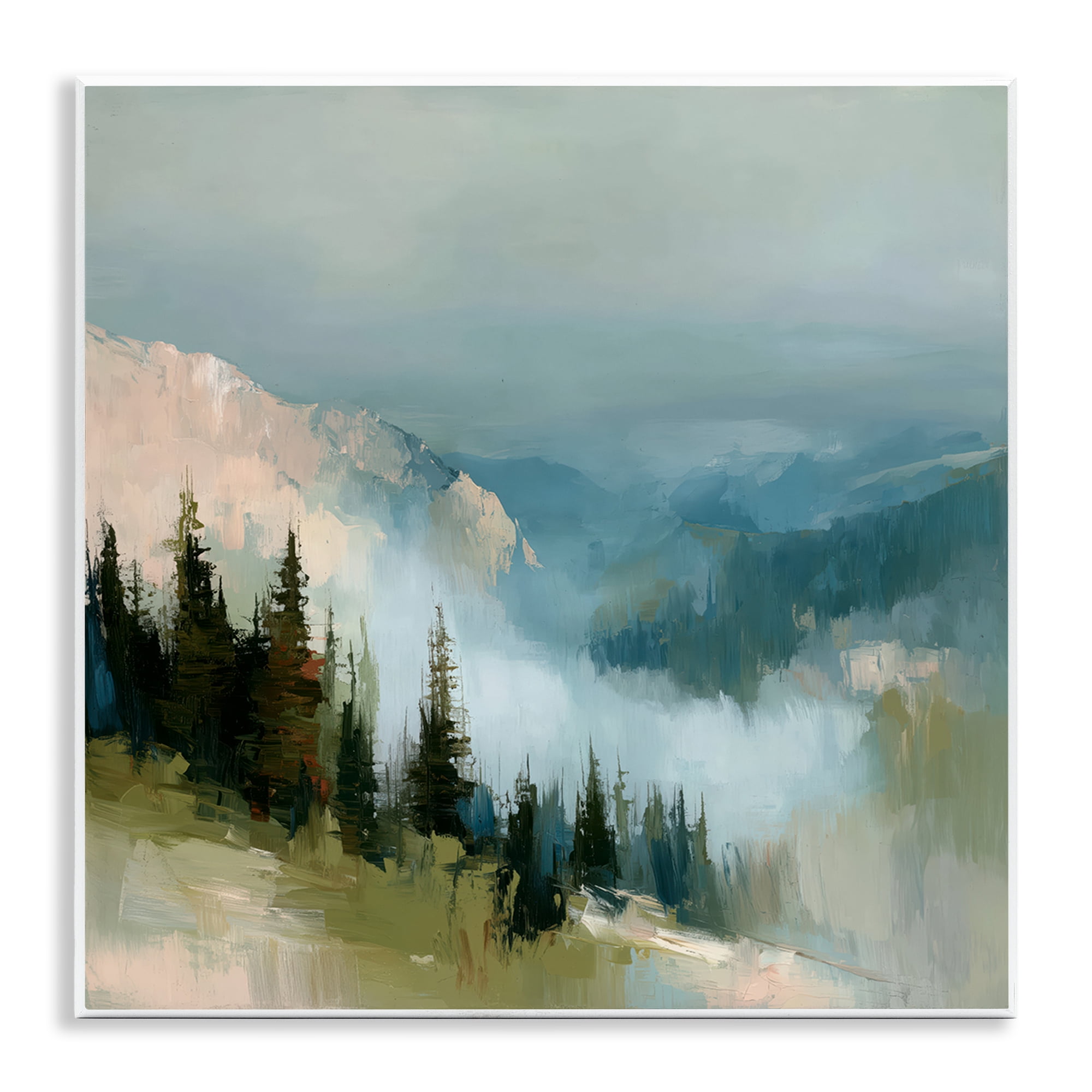 Stupell Industries Mountain Forest Impression Wall Plaque Art, design by Kim Curinga