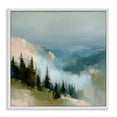 thumbnail image 1 of Stupell Industries Transitional Mountain Forest Impression White Framed Giclee Art, 12 x 12, by Kim Curinga, 1 of 8