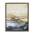thumbnail image 1 of Stupell Industries Contemporary Mountain Lake Abstraction Brown Floating Frame Canvas Art, 25 x 31, by Design Fabrikken, 1 of 8