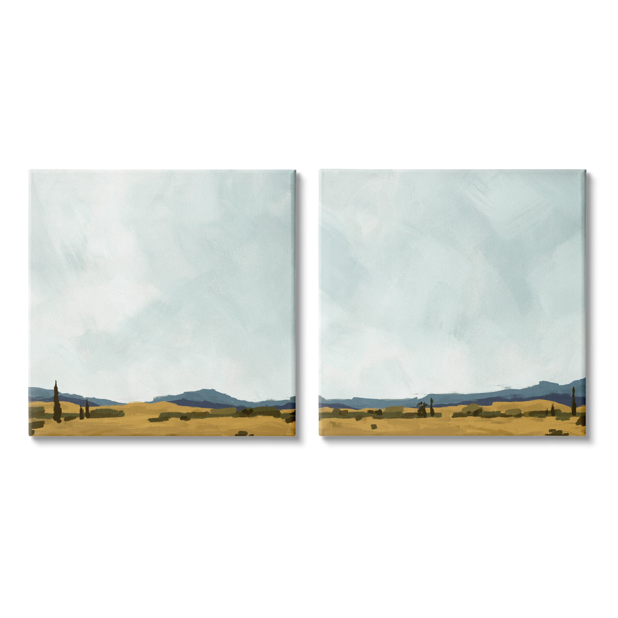 Stupell Industries Mountain Meadow Landscape Countryside Abstraction Canvas Wall Art by Jacob Green