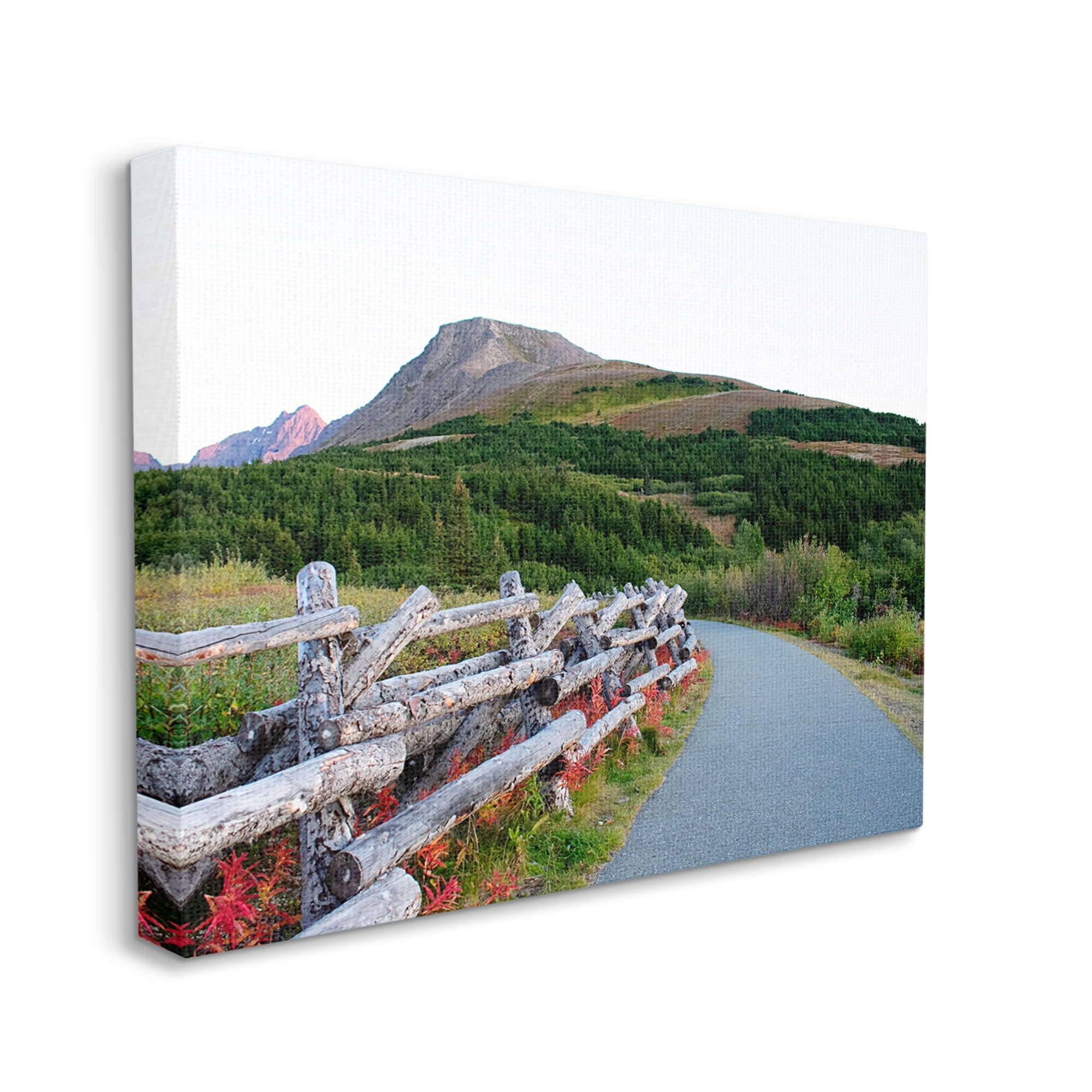 Stupell Industries Mountain Range Walking Path Rustic Tree Forest Landscape, 36 x 48, Designed by Kali Wilson