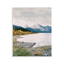 Stupell Industries Mountain Region Shore Landscape Photography Unframed Art Print Wall Art, 11 x 14