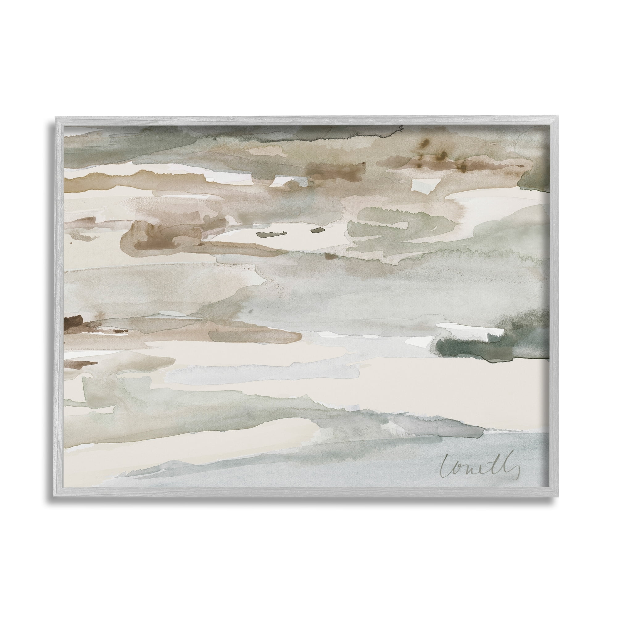 Stupell Industries Mountain River Dry Creek Valley Watercolor,30 x 24, Design by Lanie Loreth
